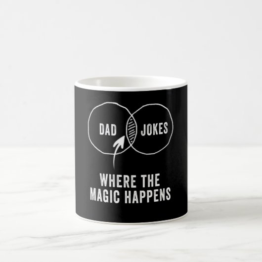 Vater Witze, wo die Magie passiert Kaffeetasse (Mittel)