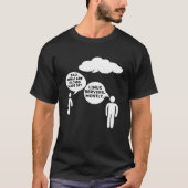 Vater Woraus bestehen Wolken? - Funny Programmer & T-Shirt (Vorderseite)