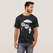 Vater Woraus bestehen Wolken? - Funny Programmer & T-Shirt (Vorne ganz)