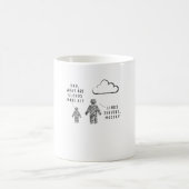 Vater, woraus bestehen Wolken?Programmierer Kaffeetasse (Mittel)