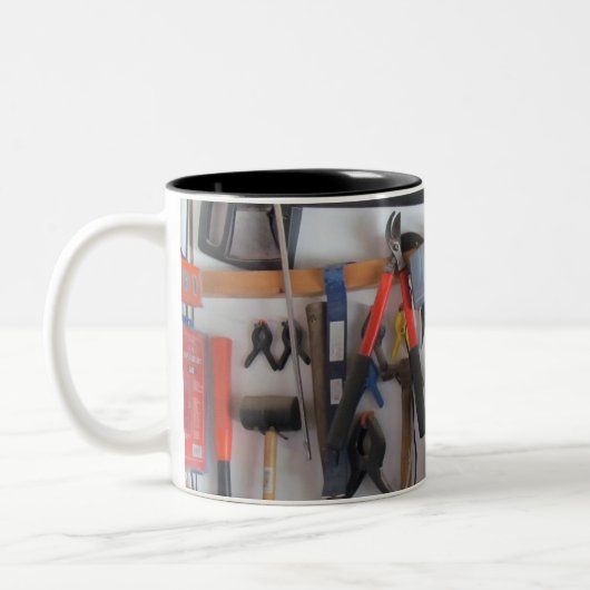Vater-Workshop Zweifarbige Tasse (Links)