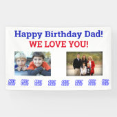 Vater World's Best Ever Kids Foto Banner (Horizontal)