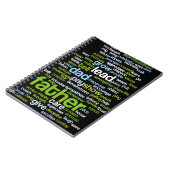 Vater-Wort-Wolke Notizblock (Linke Seite)