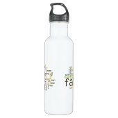 Vater-Wort-Wolke Trinkflasche (Rückseite)