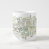 Vater-Wort-Wolken-Tasse Jumbo-Tasse (Vorderseite)