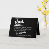 Vater-Wörterbuchdefinition - Funny Vaters Day Gift Karte (Gelbe Blume)