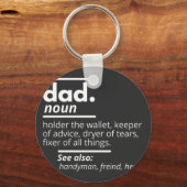 Vater-Wörterbuchdefinition - Funny Vaters Day Gift Schlüsselanhänger (Vorderseite)