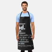 Vater-Wörterbuchdefinition - Funny Vaters Day Gift Schürze (Getragen)