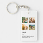 Vater-Wörterbuchdefinitionsfotocollage Schlüsselanhänger (Vorderseite)