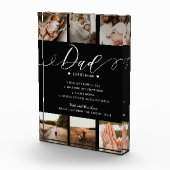 Vater Wörterbuchdefinitionsfotocollage schwarz Fotoblock (Rechts)