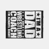 Vater Wrestling Trainer Trainer Vatertag Shirts Gi Fleecedecke (Vorderseite (Horizontal))