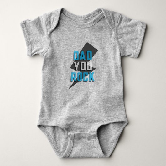 Vater You Rock Baby Bodysuit Baby Strampler (Vorderseite)