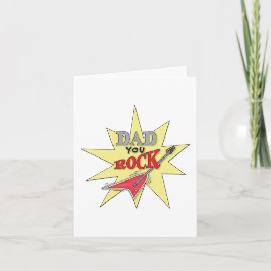 Vater You Rock Card Karte (Vorderseite)