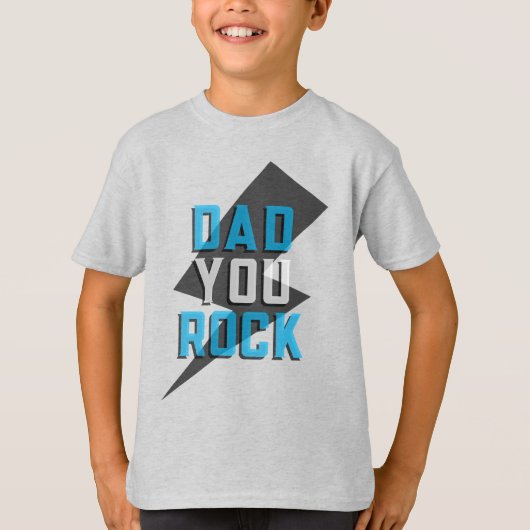 Vater You Rock Kids Shirt (Vorderseite)