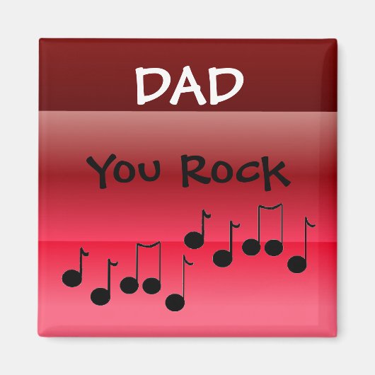 Vater You Rock Magnet (Vorne)