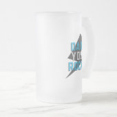 Vater You Rock Mattiert Glass Tasse (VorderseiteRechts)