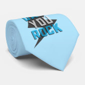 Vater You Rock Necktie Krawatte (Gerollt)