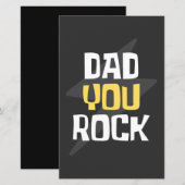 Vater You Rock - Vatertag / Geburtstagsgeschenk (Vorne/Hinten)