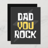 Vater You Rock - Vatertag / Geburtstagsgeschenk (Vorne/Hinten)