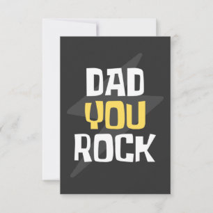 Vater You Rock - Vatertag / Geburtstagsgeschenk RSVP Karte