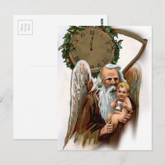 Vater Zeit Postkarte (Vorne/Hinten)