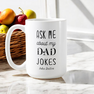 Vater Zitat Black Fragte mir über meine Vater-Witz Kaffeetasse