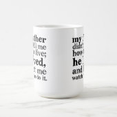 Vater-Zitat-Kaffee-Tasse Kaffeetasse (Mittel)