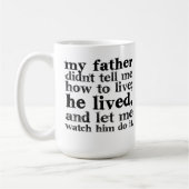 Vater-Zitat-Kaffee-Tasse Kaffeetasse (Links)