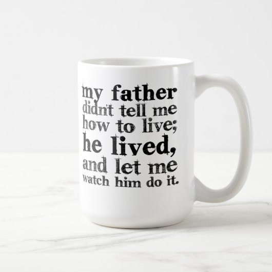 Vater-Zitat-Kaffee-Tasse Kaffeetasse (Rechts)