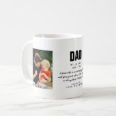 Vater Zitat Modernes Cooles Foto Kaffeetasse (Vorderseite Links)