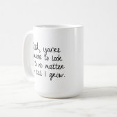 Vater-Zitat-Tasse Kaffeetasse (Vorderseite Links)