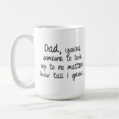 Vater-Zitat-Tasse Kaffeetasse (Links)