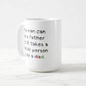 Vater-Zitat-Tasse Kaffeetasse (Vorderseite Links)