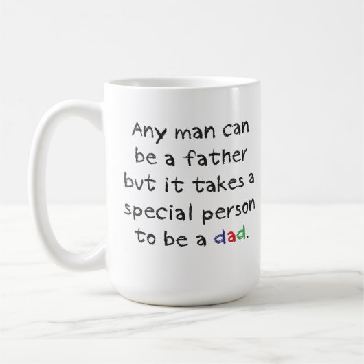 Vater-Zitat-Tasse Kaffeetasse (Links)