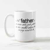 Vater-Zitat-Tasse Kaffeetasse (Links)