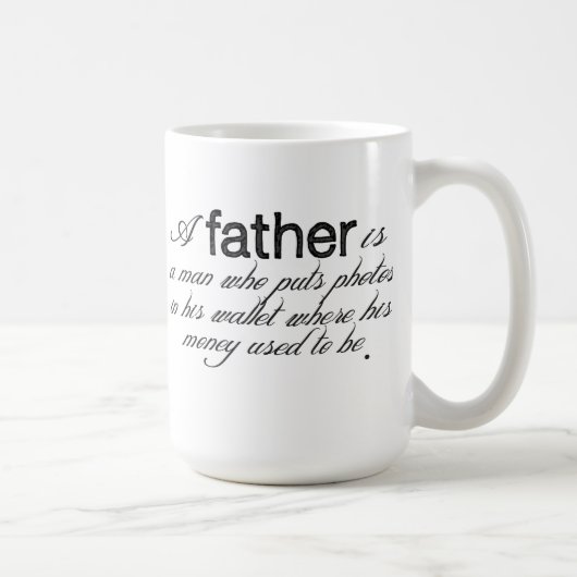 Vater-Zitat-Tasse Kaffeetasse (Rechts)