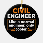 Vater "zivil Engineer Definition Zivil Engineer" Keramik Ornament (Vorne)