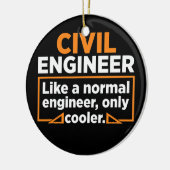Vater "zivil Engineer Definition Zivil Engineer" Keramik Ornament (Links)