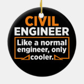 Vater "zivil Engineer Definition Zivil Engineer" Keramik Ornament (Hinten)