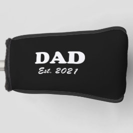 Vater Zolltarifdatum schwarz personalisiert Golf Headcover