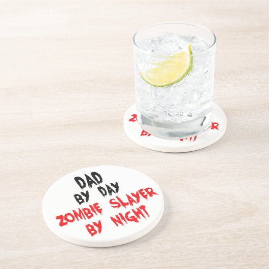 Vater Zombie Slayer Sandstein Untersetzer (Seite)