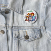 Vater | Zoo Animals Baby Dusche Button (Beispiel)