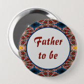 Vater zu abstrakten Kreisen Muster Button (Vorne & Hinten)
