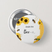 VATER zu Babydusche Button (Vorne & Hinten)