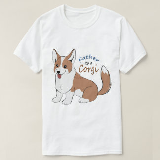 Vater zu einem roten Corgi mit einem Schwanz T-Shirt