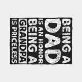 Vater zu sein ist eine Ehre, Großvater zu sein, is Fleecedecke (Vorderseite (Horizontal))