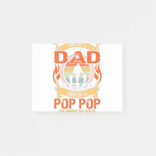Vater zu sein ist eine Ehre, Pop Pop zu sein Post-it Klebezettel