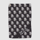 Vater zu sein Ultrasound Foto 1. Pater Golf Handtu Golfhandtuch (Vorderseite)