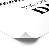 Vater zu Tochter HOPE FAITH LIEBE Sonderbotschaft Poster (Ecke)