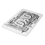 Vater Zuhause Türschloss Gruß Portionstür Badematte (Schrägansicht)